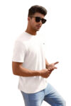 Cavora Textured Popcorn Tee – Pure White