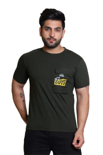 Cavora Urban Edge Pocket Tee – Olive Green