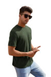 Cavora Textured Popcorn Tee – Forest Green