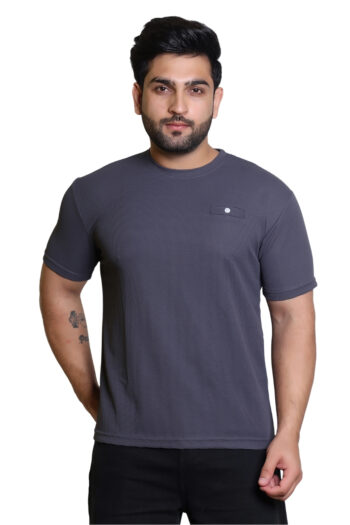 Cavora Textured Popcorn Tee – Slate Grey