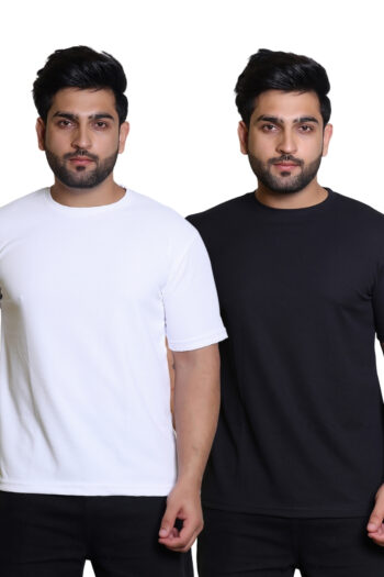 Cavora Classic Contrast Popcorn Tees – Monochrome Combo